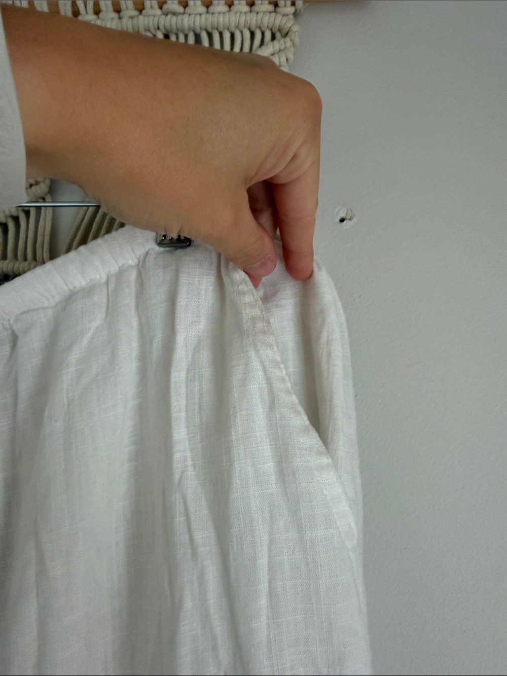 ASOS Cream Wide-Leg Drawstring Pants - Picture 4 of 7